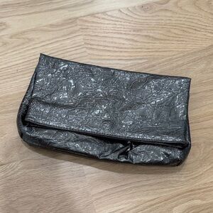 Old Navy Metallic Silver Clutch